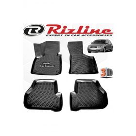 Rizline Audi A3 HB 2003 - 2012 Arası Siyah 4'lü Set 3D Havuzlu Paspas