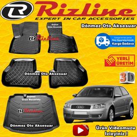 Rizline Audi A3 HB 2003-2012 Siyah Bagaj Havuzu Paspası