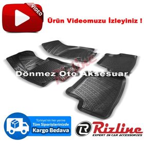 Rizline Audi A3 Hb 2013 2019 Siyah 3D Havuzlu Paspas