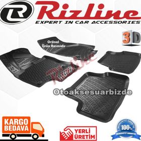 Rizline Audi A3 Hb 2013 2019 Siyah 3D Havuzlu Paspas