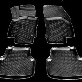 Rizline Audi A3 HB 2013 - 2020 Arası Siyah 3D Havuzlu Paspas