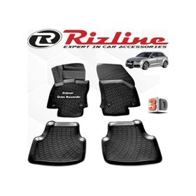 Rizline Audi A3 HB 2013 - 2020 Arası Siyah 3D Havuzlu Paspas