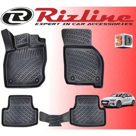 Rizline Audi A3 HB 3D Siyah 2020 Sonrası Havuzlu Paspas