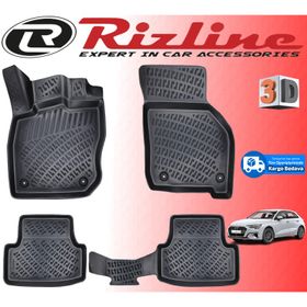 Rizline Audi A3 HB 3D Siyah 2020 Sonrası Havuzlu Paspas