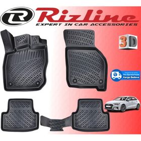 Rizline Audi A3 HB 3D Siyah 2020 Sonrası Havuzlu Paspas