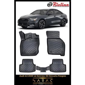 Rizline Audi A3 HB Sedan 2021 3D Havuzlu Paspas