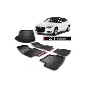 Rizline Audi A3 Sed 2013 Sonrası 3D Paspas Ve Bagaj Havuzu