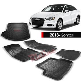 Rizline Audi A3 Sed 2013 Sonrası 3D Paspas Ve Bagaj Havuzu