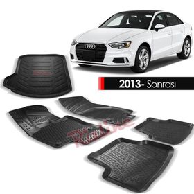Rizline Audi A3 Sed 2013 Sonrası 3D Paspas Ve Bagaj Havuzu