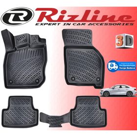 Rizline Audi A3 Sedan 3D Siyah 2020 Sonrası Havuzlu Paspas