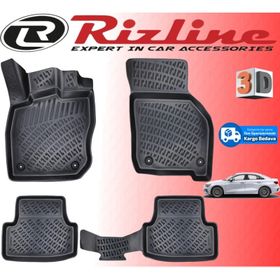 Rizline Audi A3 Sedan 3D Siyah 2020 Sonrası Havuzlu Paspas
