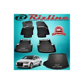 Rizline Audi A3 Siyah Sedan 2013-2020 Arası 3D Paspas + Bagaj Havuzu Set