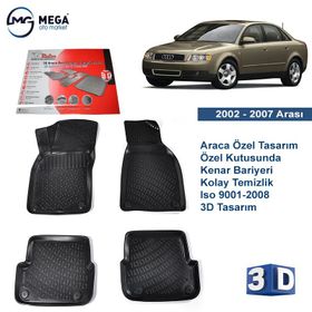 Rizline Audi A4 2002-2007 Arası 3D Havuzlu Paspas A4 Set 1