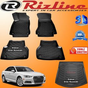 Rizline Audi A4 2015 Sonrası 3D Paspas Bagaj Havuzu