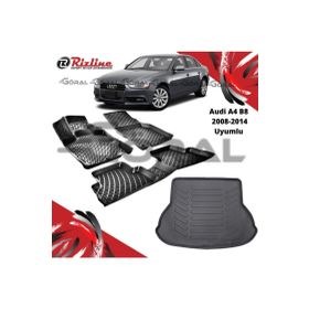 Rizline Audi A4 B8 2008-2014 Uyumlu Paspas ve Bagaj Havuzu Set