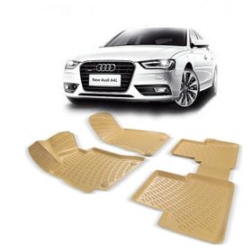 Rizline Audi A4 B8 2008-2015 Bej 3D Havuzlu Paspas