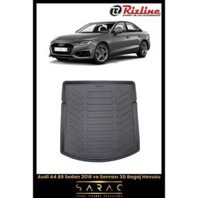 Rizline Audi A4 B9 Sedan 2016 ve Sonrası Siyah 3D Bagaj Havuzu