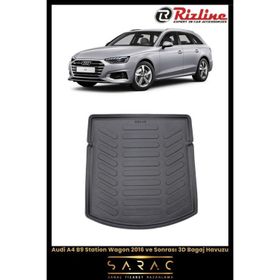 Rizline Audi A4 B9 Station Wagon 2016 ve Sonrası Siyah 3D Bagaj Havuzu