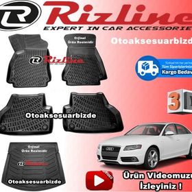 Rizline Audi A4 Havuzu B8 Sedan 2008-2014 Siyah 3D Bagaj Havuzu