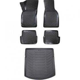 Rizline Audi A4 Siyah 2001-2008 3D Bagaj Havuzu ve Paspas