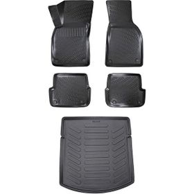 Rizline Audi A4 Siyah 2001-2008 3D Bagaj Havuzu ve Paspas