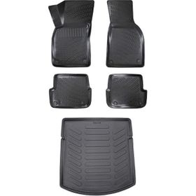 Rizline Audi A4 Siyah 2001-2008 3D Bagaj Havuzu ve Paspas