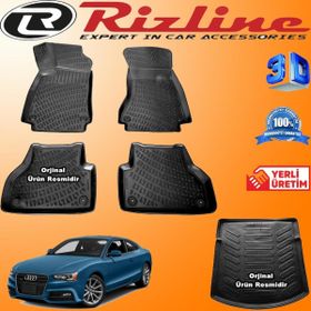 Rizline Audi A5 2015-2020 Arası 3D Havuzlu Paspas ve 3D Bagaj Havuzu