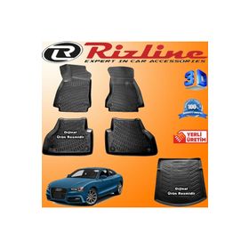 Rizline Audi A5 2015-2020 Arası 3D Havuzlu Paspas ve 3D Bagaj Havuzu