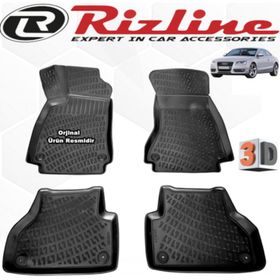 Rizline Audi A5 Sedan 2007 - 2015 Arası Siyah 3D Havuzlu Paspas