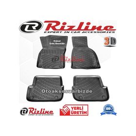 Rizline Audi A6 2004 - 2011 Arası Siyah 3D Havuzlu Paspas