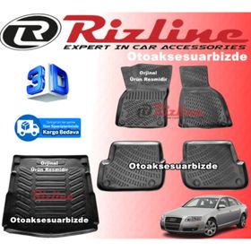 Rizline Audi A6 2005-2010 Arası 3D Havuzlu Paspas A6 Set 1