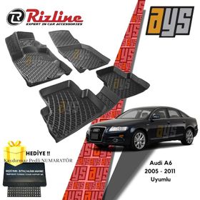 Rizline Audi A6 2005-2010 Arası 3D Havuzlu Paspas A6 Set 1