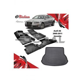 Rizline Audi A6 2005-2011 Uyumlu Paspas ve Bagaj Havuzu Set