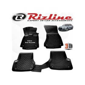 Rizline Audi A6 2011 - 2014 Arası Siyah 3D Havuzlu Paspas