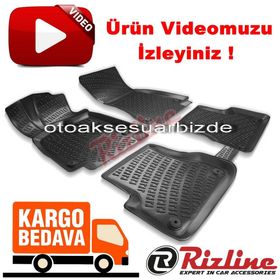 Rizline Audi A6 2011 2014 Siyah 3D Havuzlu Paspas