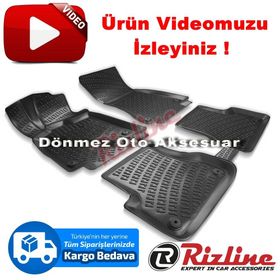 Rizline Audi A6 2011 2014 Siyah 3D Havuzlu Paspas