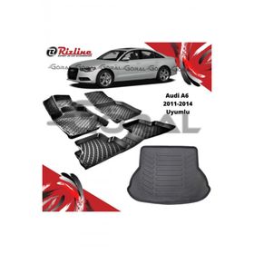 Rizline Audi A6 2011-2014 Uyumlu Paspas ve Bagaj Havuzu Set