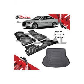 Rizline Audi A6 2011-2014 Uyumlu Paspas ve Bagaj Havuzu Set
