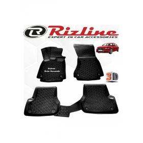 Rizline Audi A6 2014 - 2018 Arası Siyah 4'lü Set 3D Havuzlu Paspas