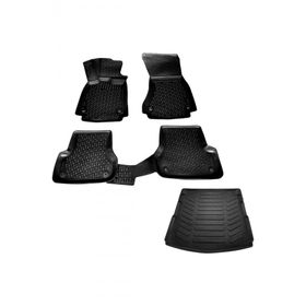 Rizline Audi A6 3D 2011-2015 Arası Havuzlu Paspas + 3D Bagaj Havuzu