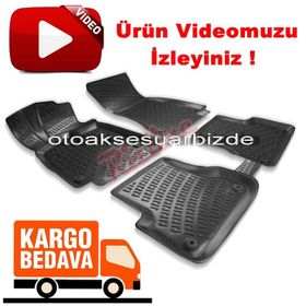 Rizline Audi A6 C7 2011-2015 Siyah 3D Havuzlu Paspas