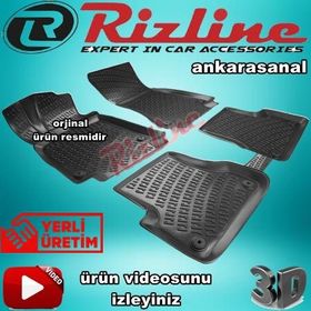 Rizline Audi A6 C7 2011-2015 Siyah 3D Havuzlu Paspas