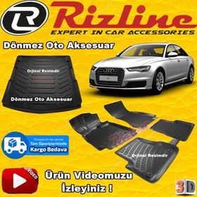 Rizline Audi A6 Siyah 2015-2019 3d Bagaj Havuzu