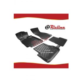 Rizline Audi A6 Siyah Sedan 2015-2019 Arası 4 Parça 3D Havuzlu Paspas
