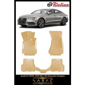 Rizline Audi A7 2013 Model Bej 3D Havuzlu Paspas