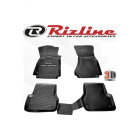 Rizline Audi A7 2014 - 2020 Arası Siyah 4'lü Set 3D Havuzlu Paspas
