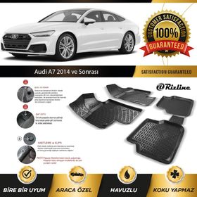 Rizline Audi A7 2014 Sonrası 3d Havuzlu Paspas