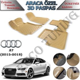 Rizline Audi A7 2015-2018 Bej 3D Havuzlu Paspas
