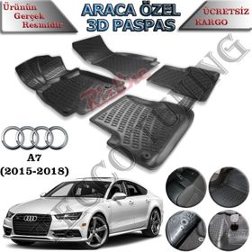 Rizline Audi A7 2015-2018 Siyah 3D Havuzlu Paspas