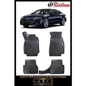 Rizline Audi A7 2018 Model Yeni Kasa 3D Havuzlu Paspas